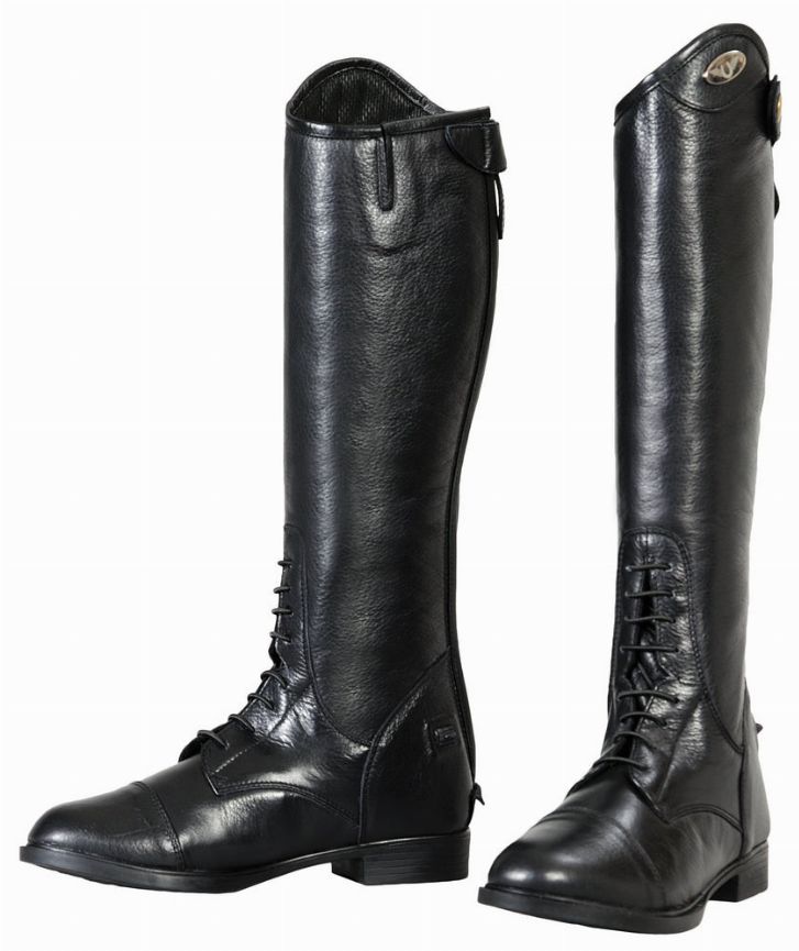 TuffRider Kids Belmont Leather Back Zipper Field Boots - offthespeed
