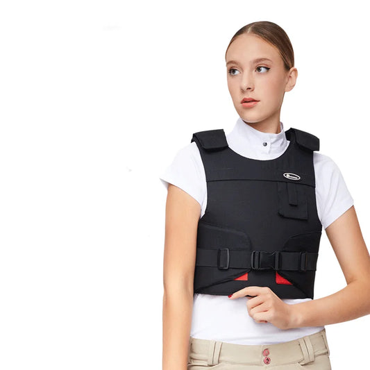 Equestrian Vest Horse Riding Adult Armor Riding Body Protection Vest Equine One-piece Vest - offthespeed