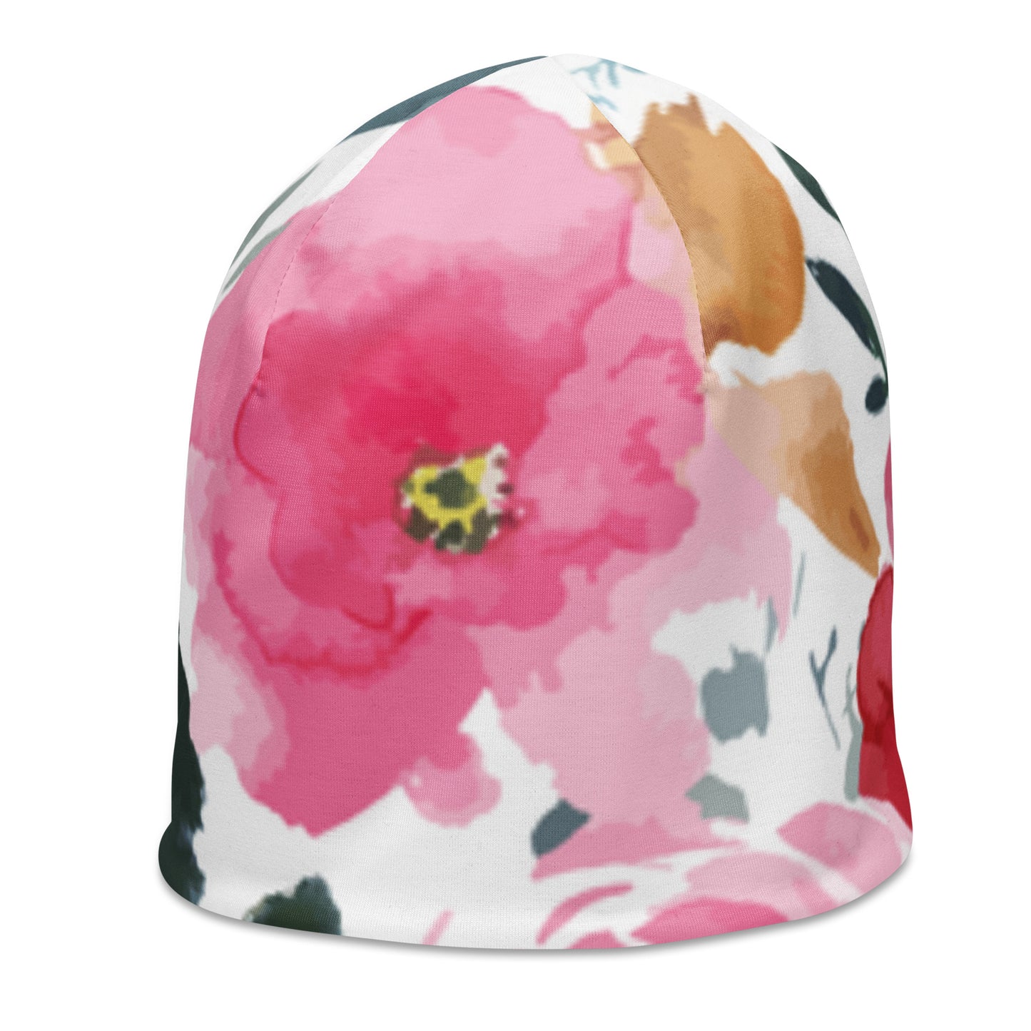 All-Over Print Beanie- OTS Roses - offthespeed