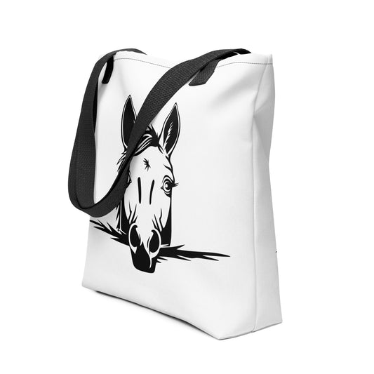 Tote bag - Peeking Horse 3 - offthespeed