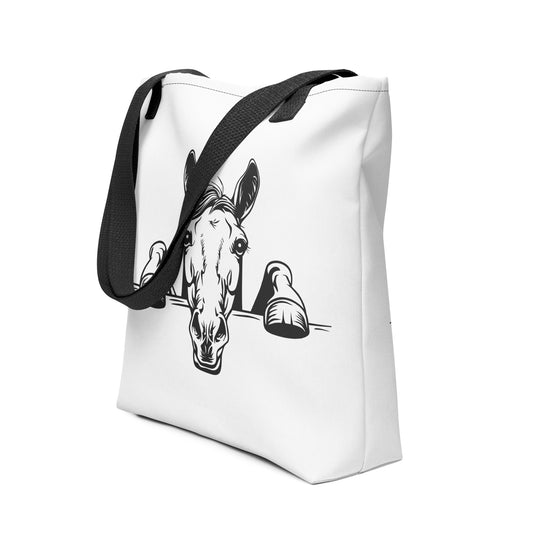 Tote bag- Peeking Horse 5 - offthespeed