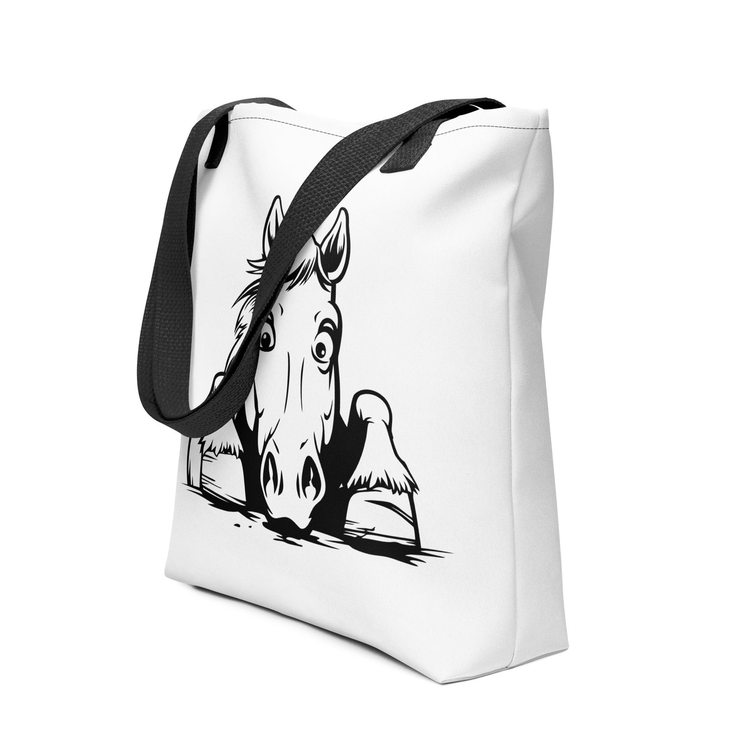 Tote bag- Peeking Horse 7 - offthespeed