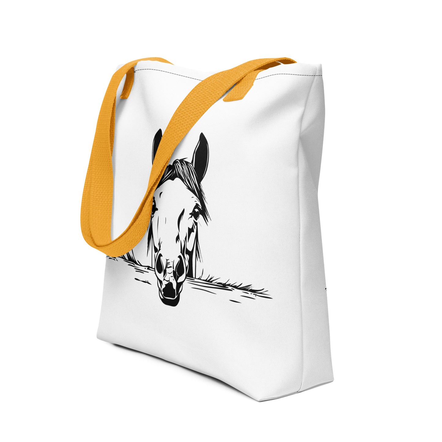 Tote bag- Peeking Horse 10 - offthespeed