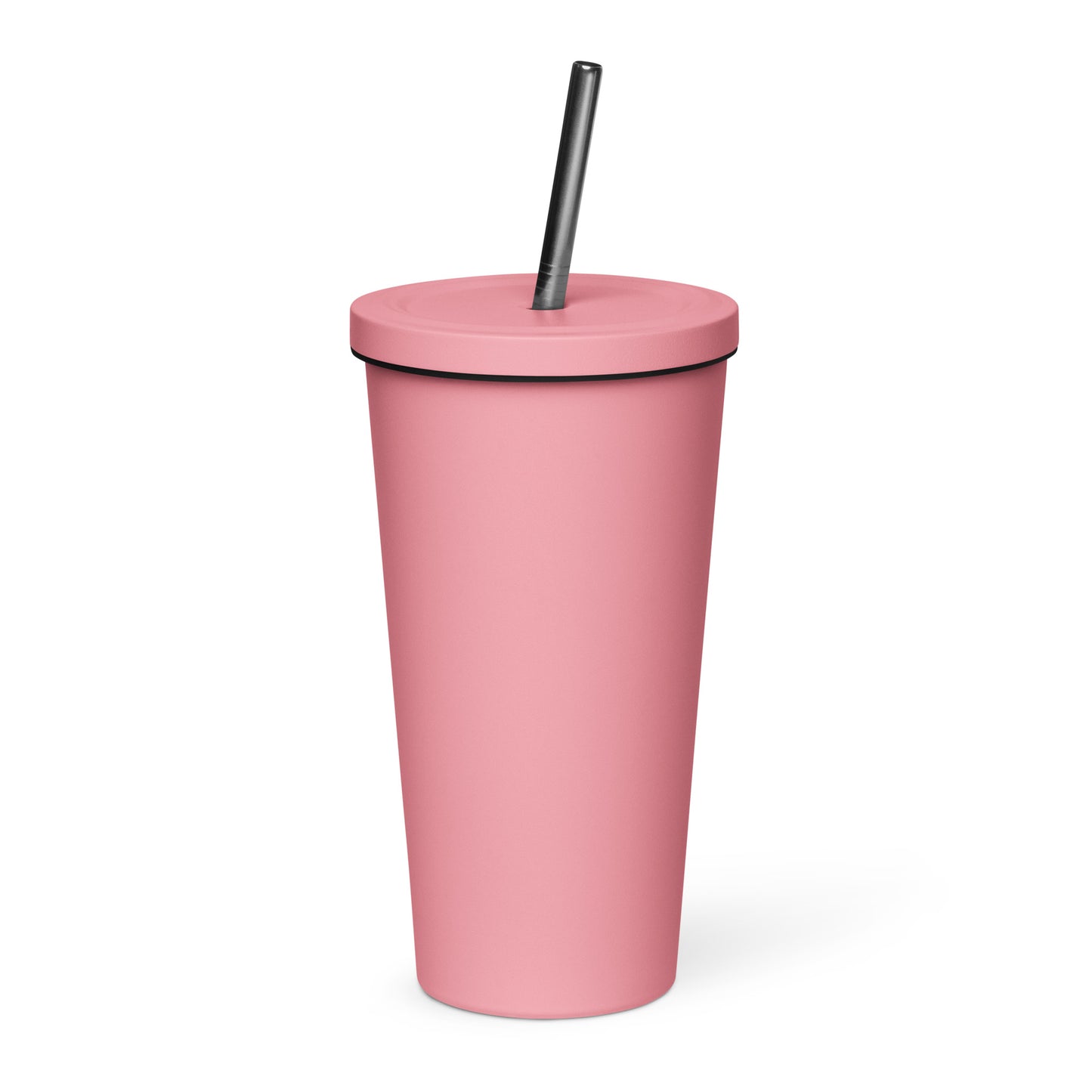 Insulated tumbler with a straw- Crazy Horse 23 - offthespeed