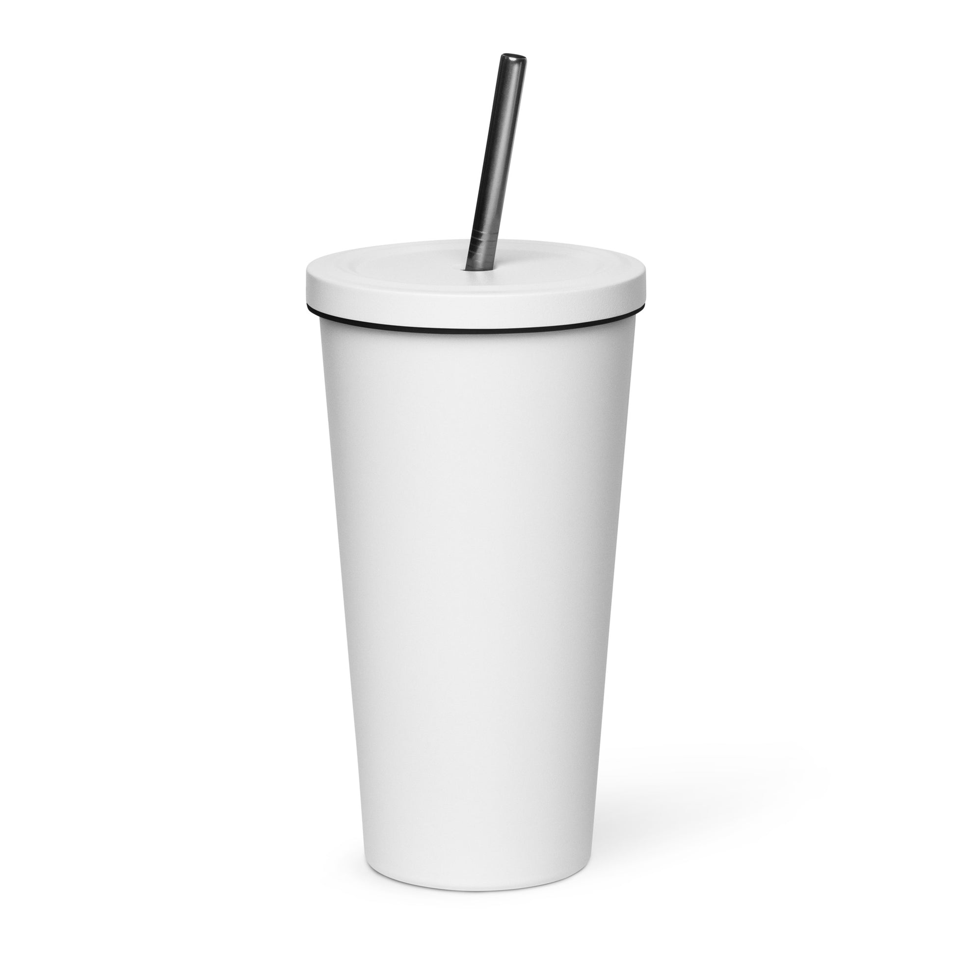 Insulated tumbler with a straw- Crazy Horse 20 - offthespeed