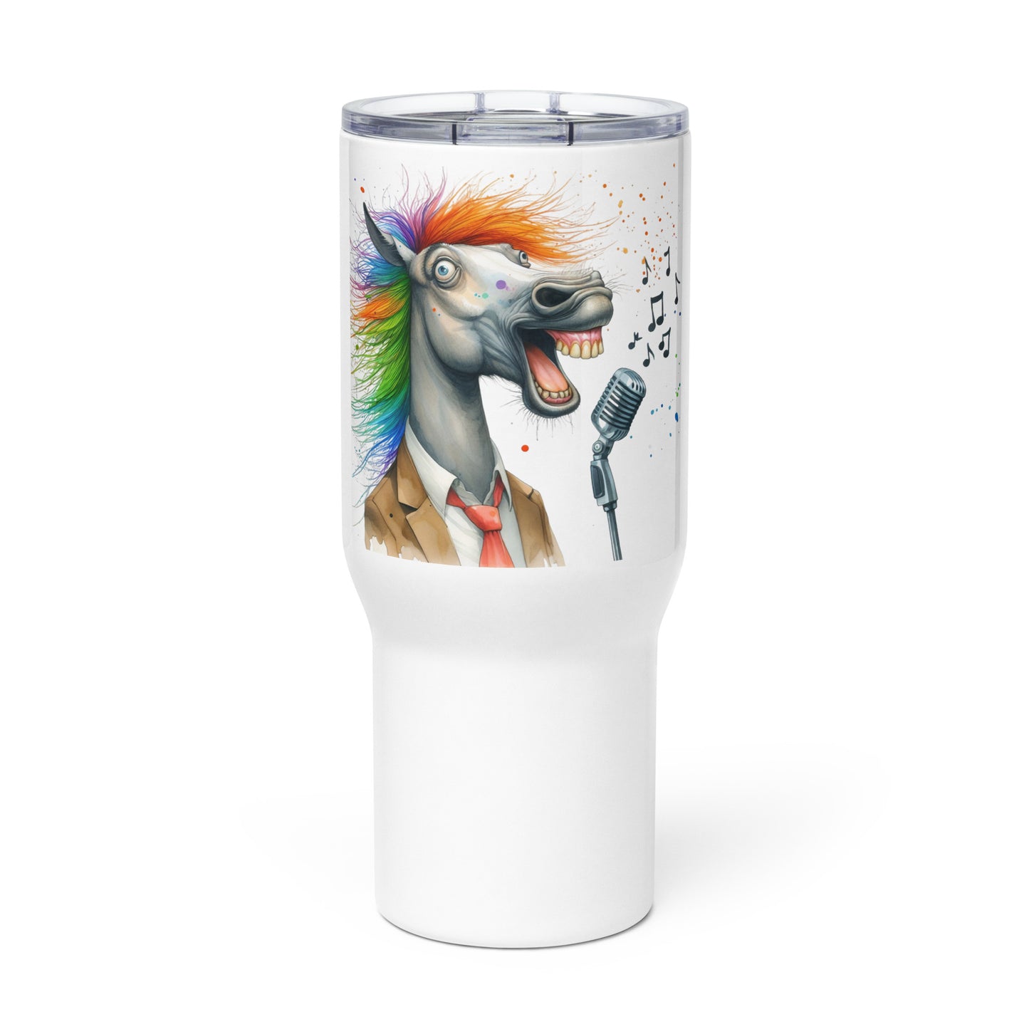 Travel mug with a handle- Crazy Horse 35 - offthespeed