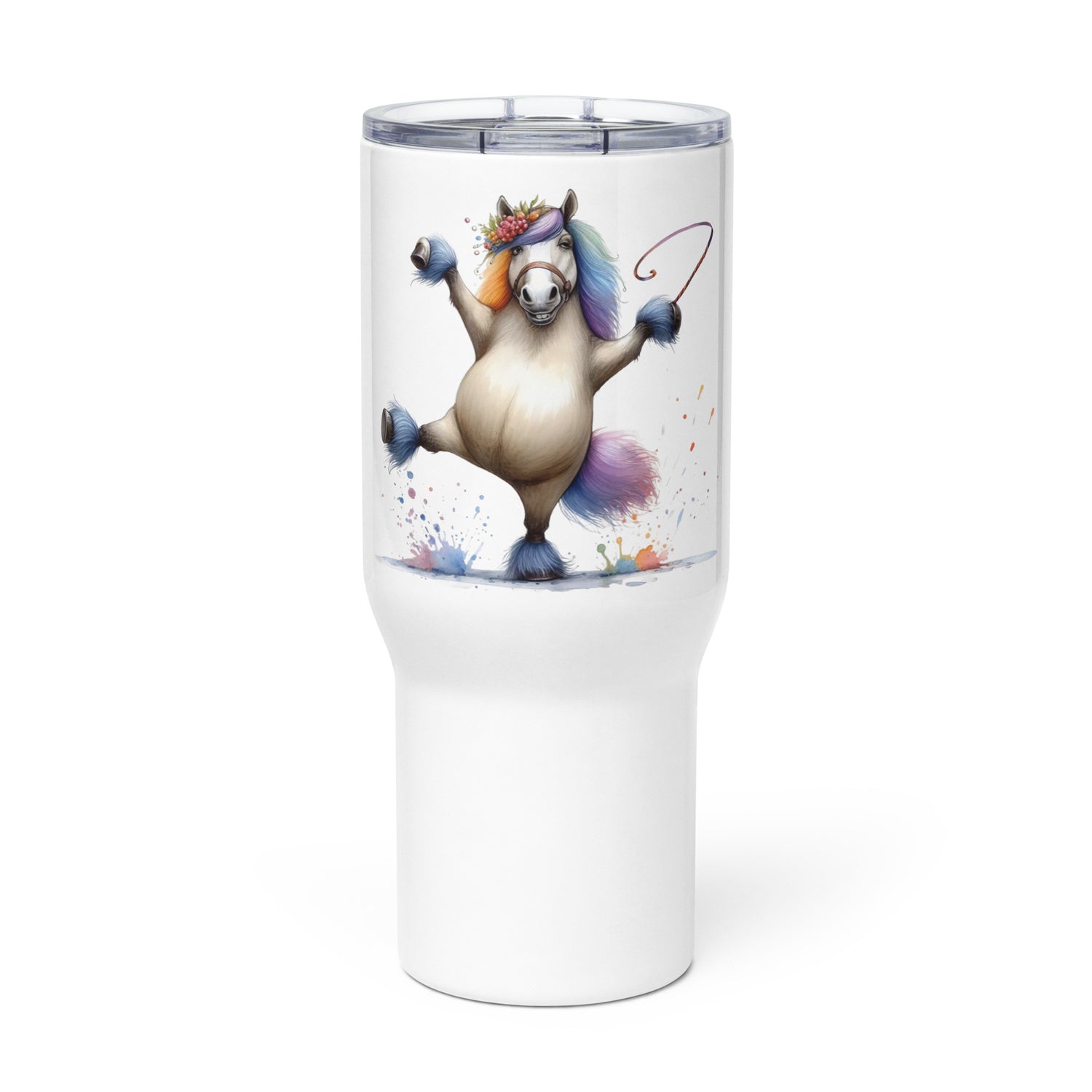 Travel mug with a handle- Crazy Horse 36 - offthespeed
