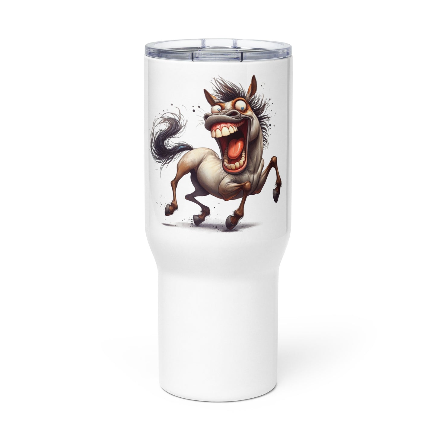 Travel mug with a handle- Crazy Horse 38 - offthespeed