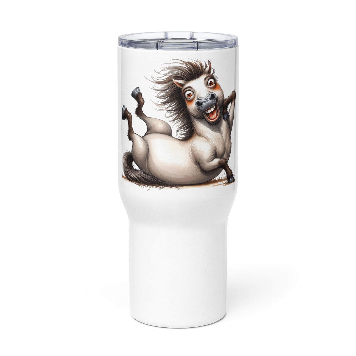 Travel mug with a handle- Crazy Horse 45 - offthespeed