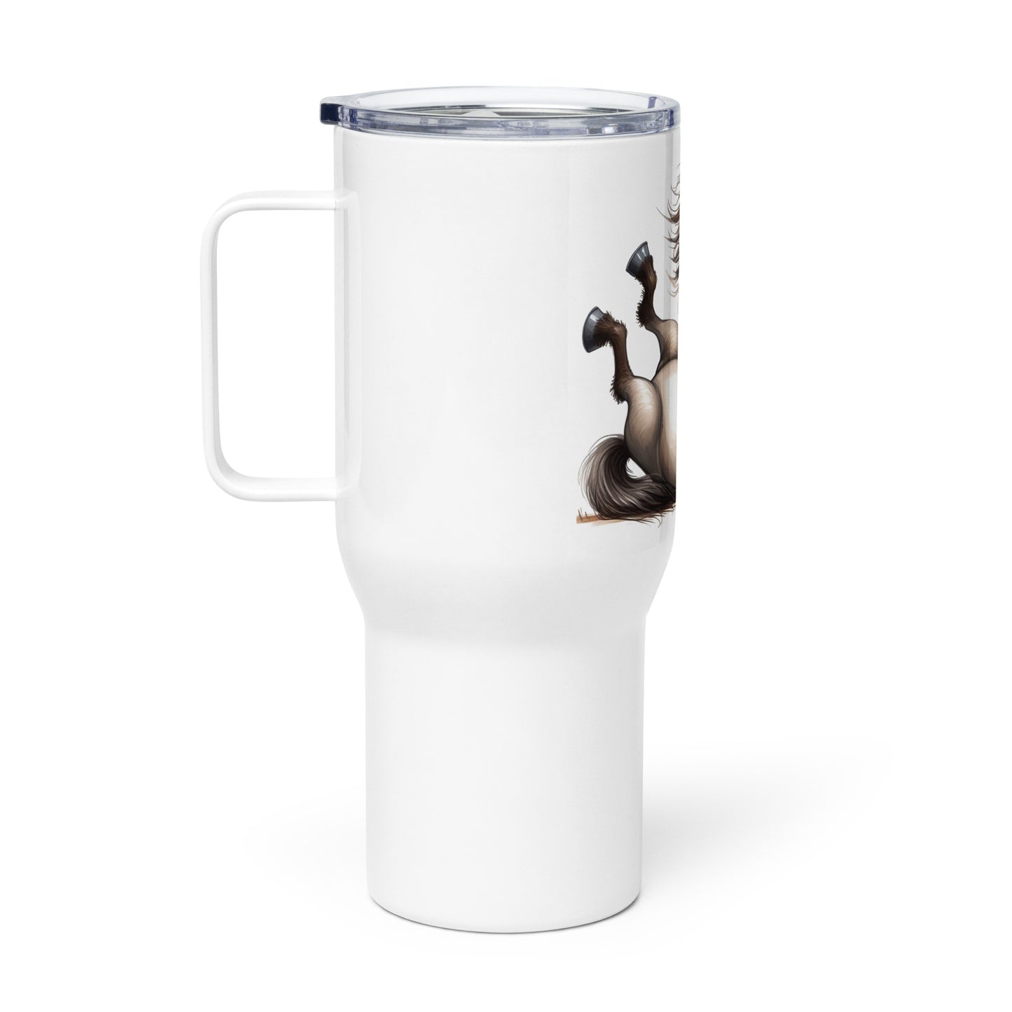 Travel mug with a handle- Crazy Horse 45 - offthespeed