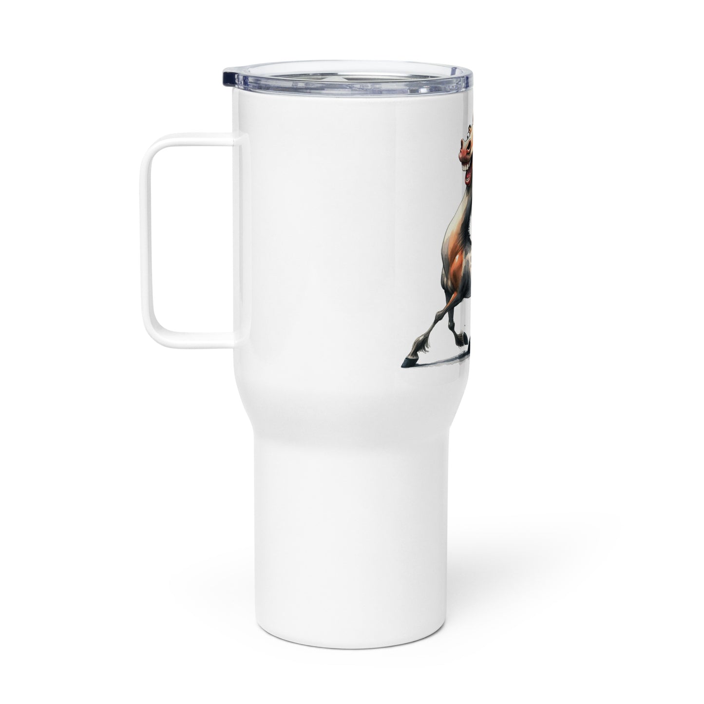 Travel mug with a handle- Crazy Horse 48 - offthespeed