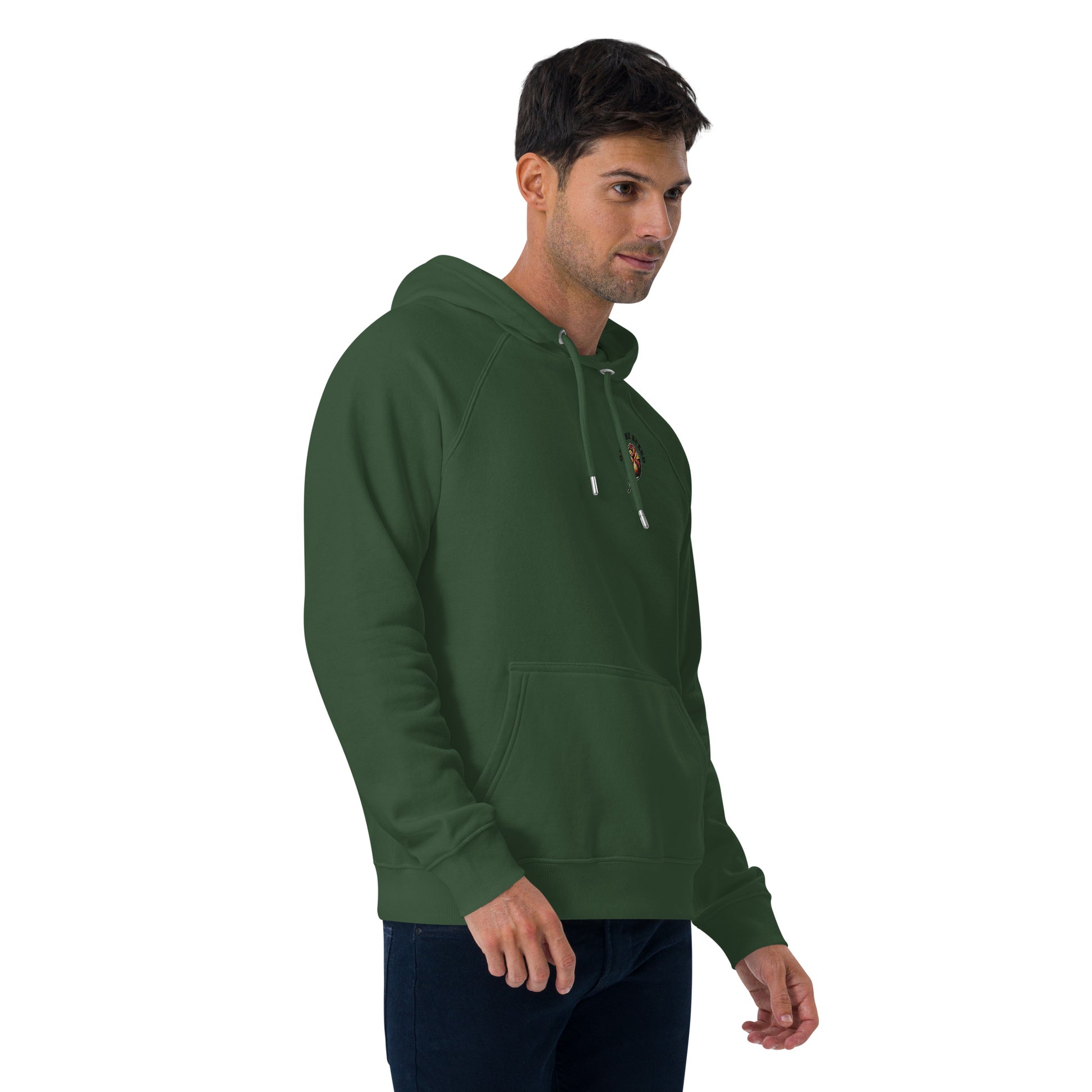Unisex eco raglan hoodie- OTS Original Classic Work Name Triple 7 - offthespeed